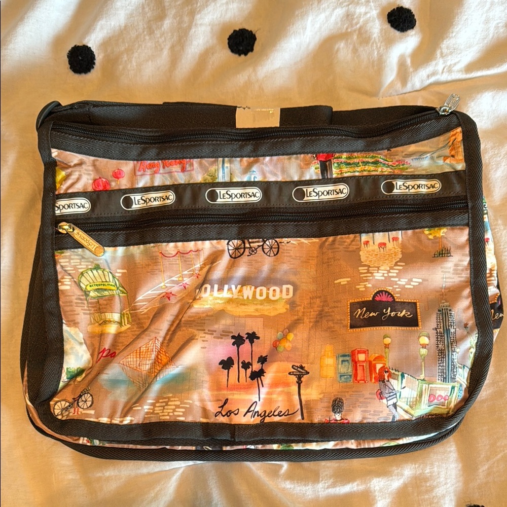 Travel Icons Shoulder Bag